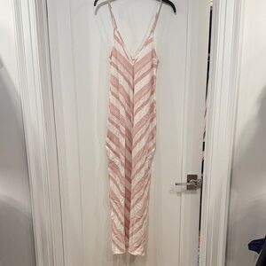 Elan Beach Maxi Cover Up Dress with Pockets! Size S